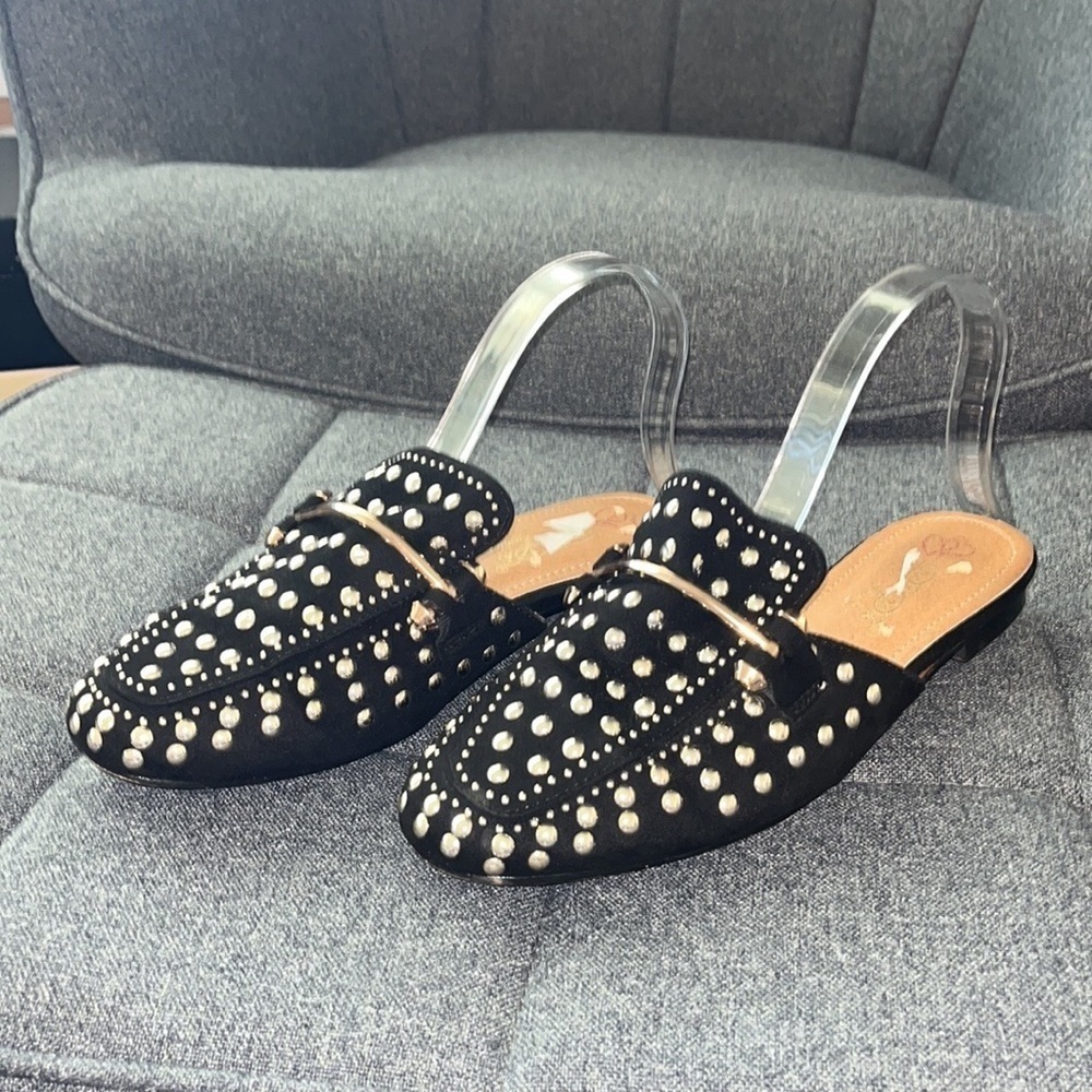 D6 DK fashion|new Women|Slip-On Loafer size 8 open back mules slippers flat